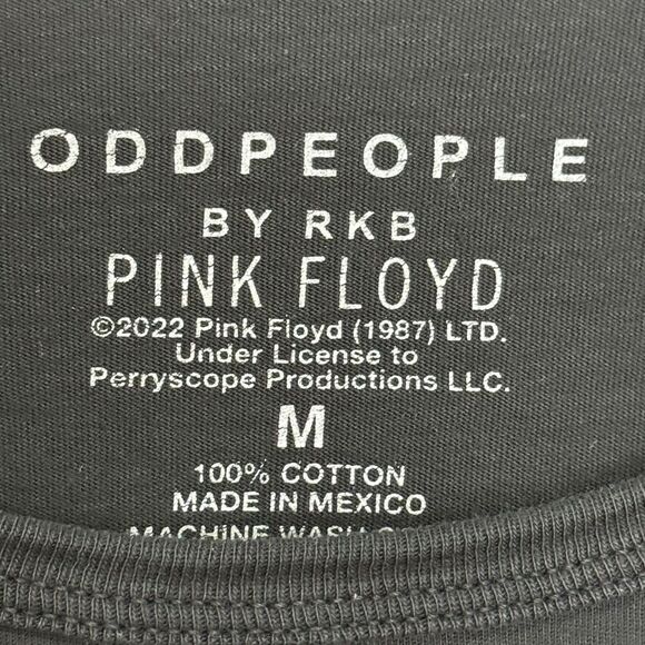 Recycled Karma Pink Floyd Shirt Medium Black Dark Side Moon Band 1972 1973 Tee - Picture 3 of 6